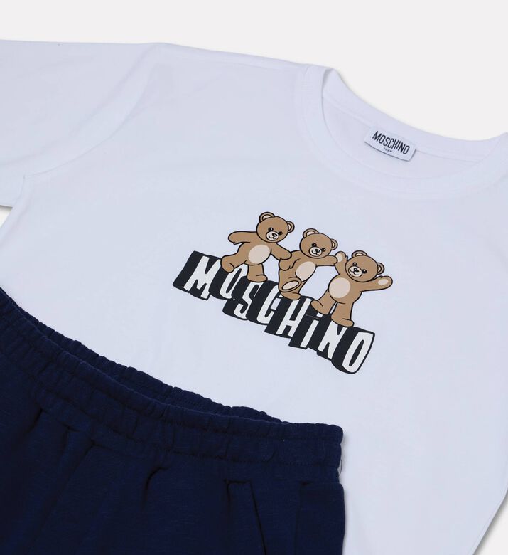 Moschino BKT Bear Printed 2-piece Short Set, Packshot View