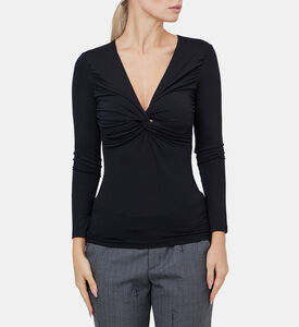 Otis Draped Bow Jersey T-shirt