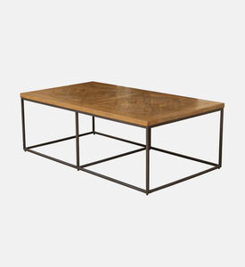 طاولة القهوة بارق بأرجل أنبوبية مربعة