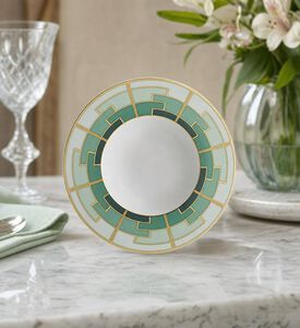 Vista Alegre Emerald Soup Plate, Model View