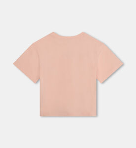 تيشيرت بأكمام قصيرة للبنات الصغيرات