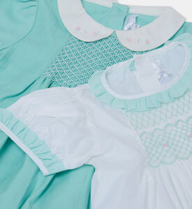 Cotton Peter Pan Collar 2-piece Dresses Set