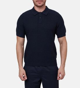 قميص بولو بنقشة متعرجة