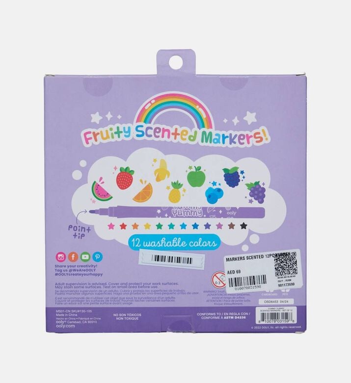 Yummy Yummy 12-piece Scented Markers Set Yummy Yummy 12-piece Scented Markers Set