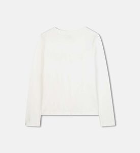 تيشيرت مزين بأزرار ذهبية