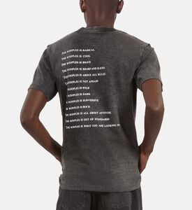 The Kooples Screen Print Short Sleeve Cotton T-shirt, Model View