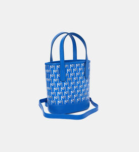 Monogram-print Bucket Bag