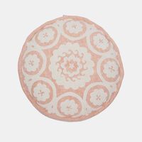 Hackney Handloom Chenille Thread Pouf 60x20 Cm
