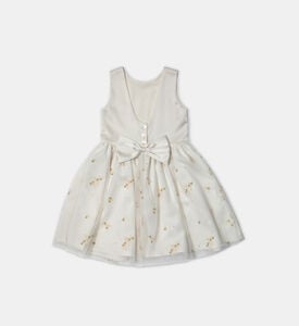 Satin Embroidered Flower Dress Satin Embroidered Flower Dress