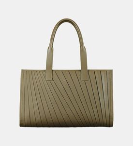 Camille Fournet Gm Calf Leather Pleated Midi Tote Bag, Packshot View
