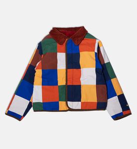 Bobo Choses Multi-colored Checkered Reversible Jacket, Packshot View