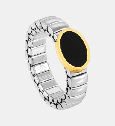 Dark Oval Stone Ring