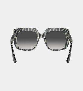 نظارة شمسية مربعة بطبعة حمار وحشي 54