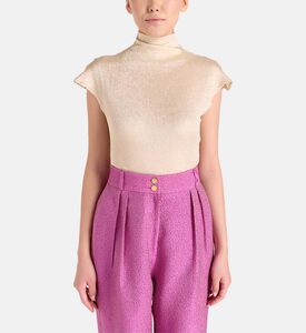 Savanna Sleeveless Knitted Fitted Bodysuit, Model View