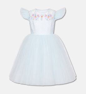 Lelyte Floral-embroidery Sheer Lace Dress, Packshot View