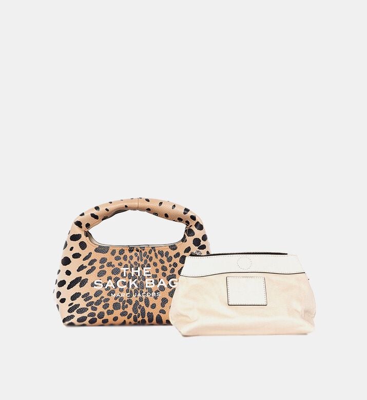 The Cheetah Leather Mini Sack Bag The Cheetah Leather Mini Sack Bag