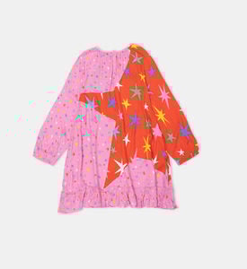 Star Printed A-line Woven Dress Star Printed A-line Woven Dress
