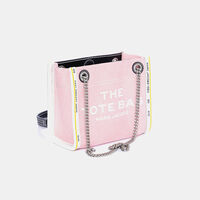 The Denim Chain Crossbody Tote Bag
