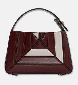 Mlouye Sera Mia Geometric Leather Bag, Bord-offwht, Packshot View