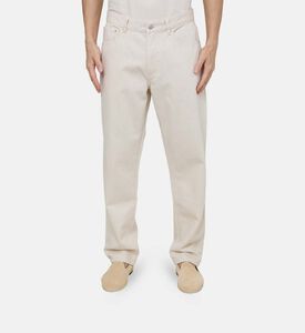 بنطال بجيوب منزلقة بساق مستقيمة