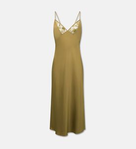 Chantelle Floral Lace Nightdress, Olive, Xl, Packshot View