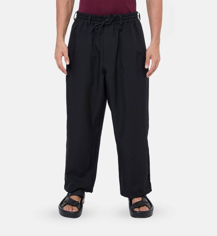 Y-3 Cropped Wide-leg Trousers, Model View