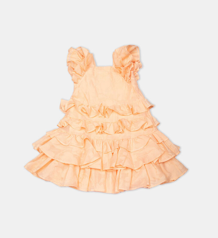 Button-up Ruffled Dress