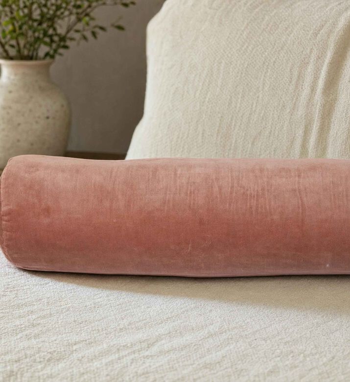 Home Deco and More Fibre Filling Headback Mattress, Pink, Model View