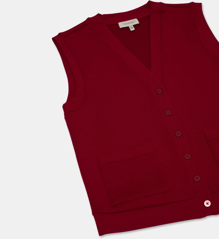 Twinset Knitted Sleeveless Gilet, Packshot View