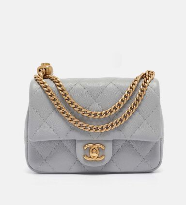 Chanel Quilted Leather Mini Sweetheart Flap Bag Preowned