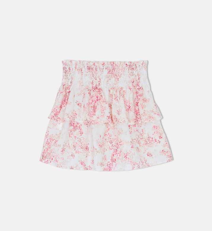 تنورة قصيرة بطبعة أزهار