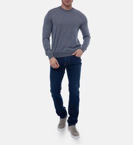 سترة ناعمة محبوكة بأساور مضلعة