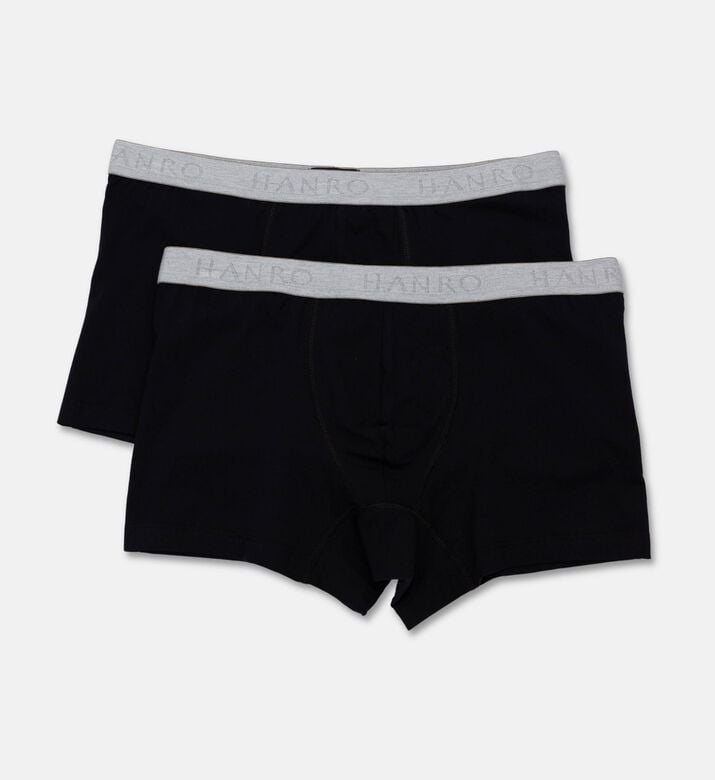 Hanro Cotton Essentials Brief 2-pack, Black, L, Packshot View