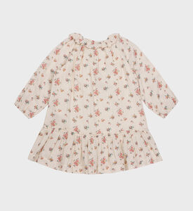 فستان داريا من الشاش المزدوج بطبعات الزهور