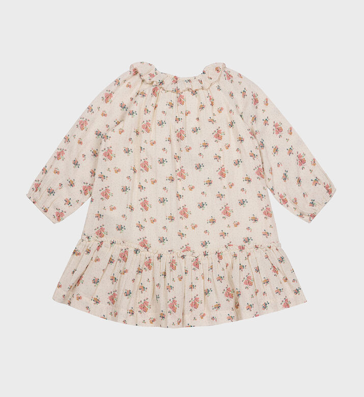 فستان داريا من الشاش المزدوج بطبعات الزهور