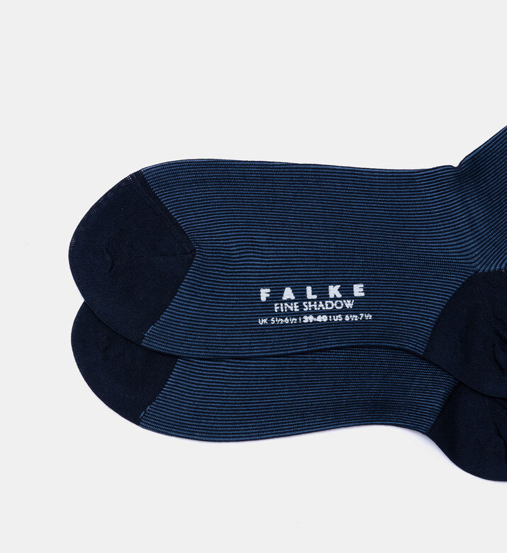 Fine Shadow Striped Socks