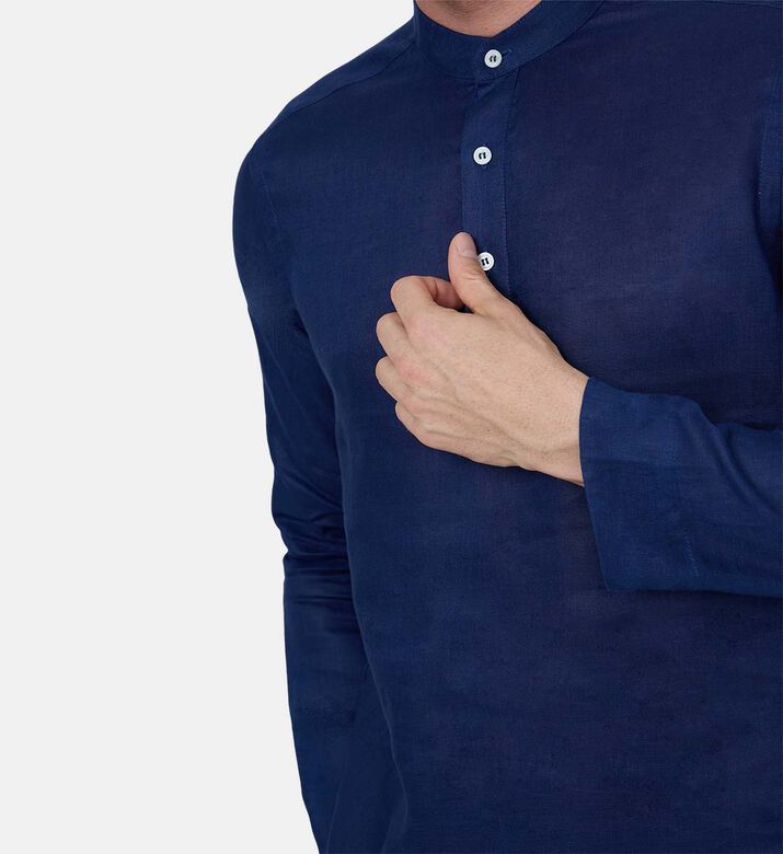 Cotton Regular-fit Button Placket T-shirt