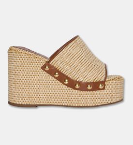 Schutz Woven Platform Wedge Mule, Packshot View