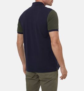 Hackett London Two-tone Design Short-sleeve Polo Shirt, Model View