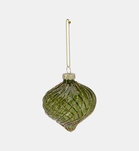 Home Deco and More Xmas Ball Glass, Green, Packshot View