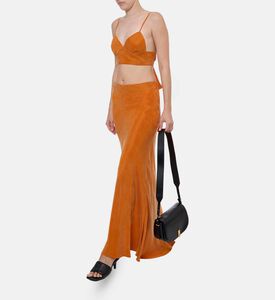 Niluu Ruffle Hem Maxi Skirt, Model View