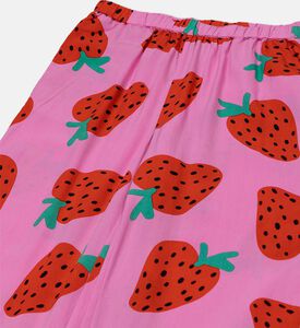 بنطال غير رسمي بطبعة فراولة