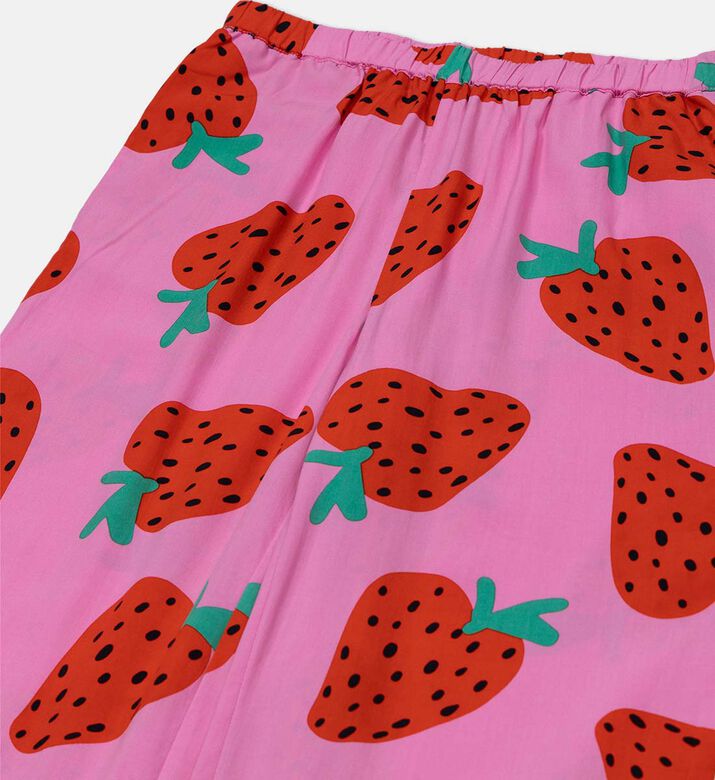 Casual Strawberry Print Pants