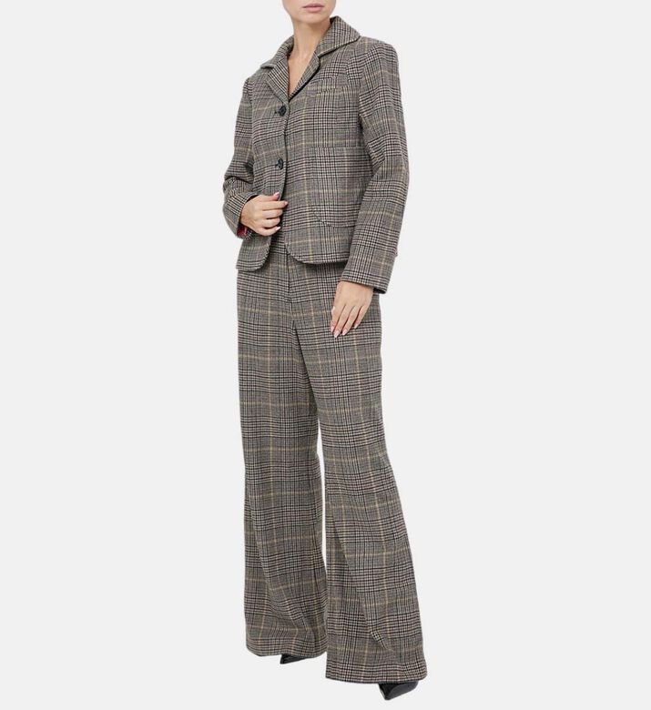 Scotland Wool Checkered Jacket