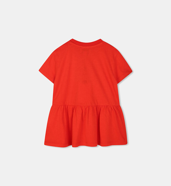 Oversized Logo Print Dress