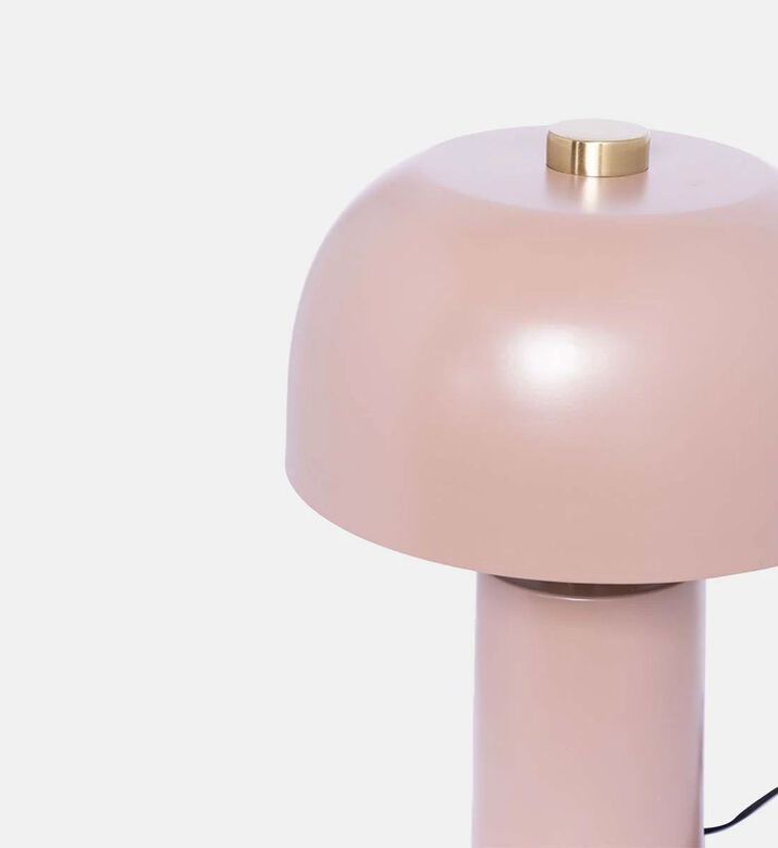 Cozy Lulu Metal Brushed Table Lamp, Red, Packshot View