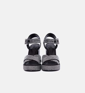 Rhinestone Open-toe Platform Sandals Rhinestone Open-toe Platform Sandals