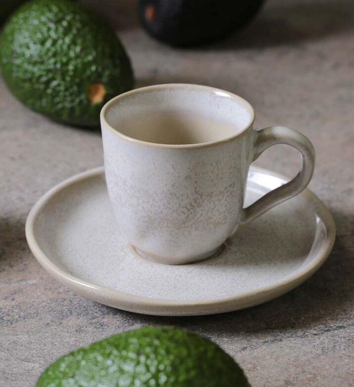 Bio Stoneware Cup Saucer Set
