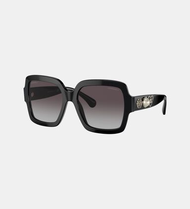Charm-embellished Square Frame Sunglasses