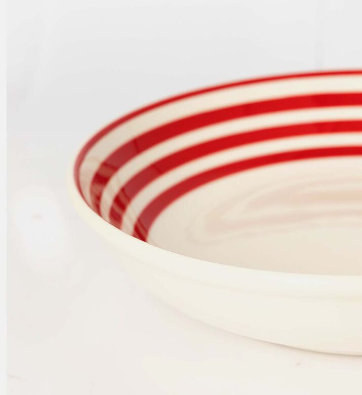 Easy Life Ceramic Color Mix Round-shape Bowl, Red, Packshot View